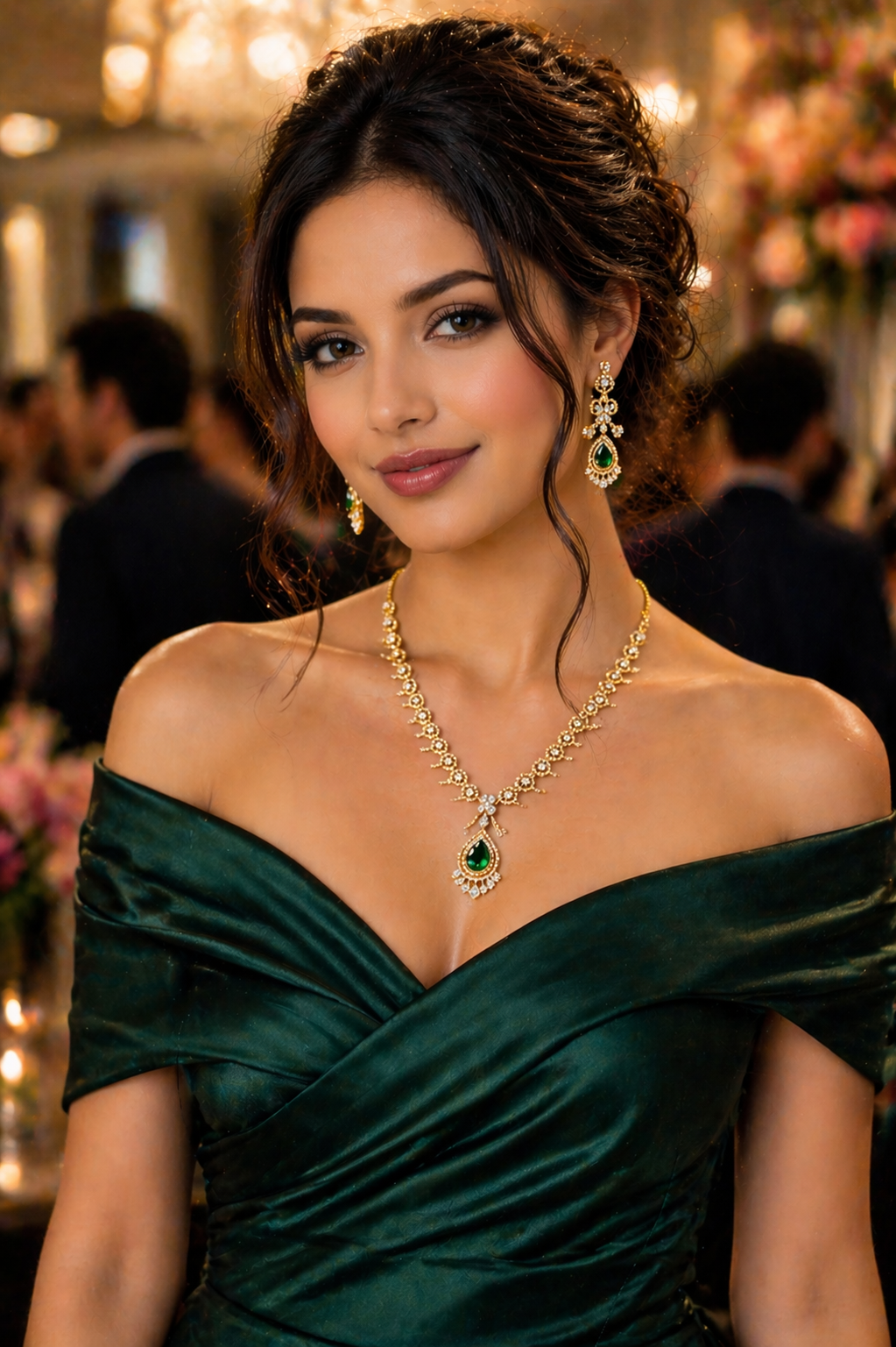 emerald green dress jewellery Clara Victorian Set – Vibha Jewelry color-description:Ethereal Floral Fabric has no stretch Green Versace Dress Vestido Size:7.5 M