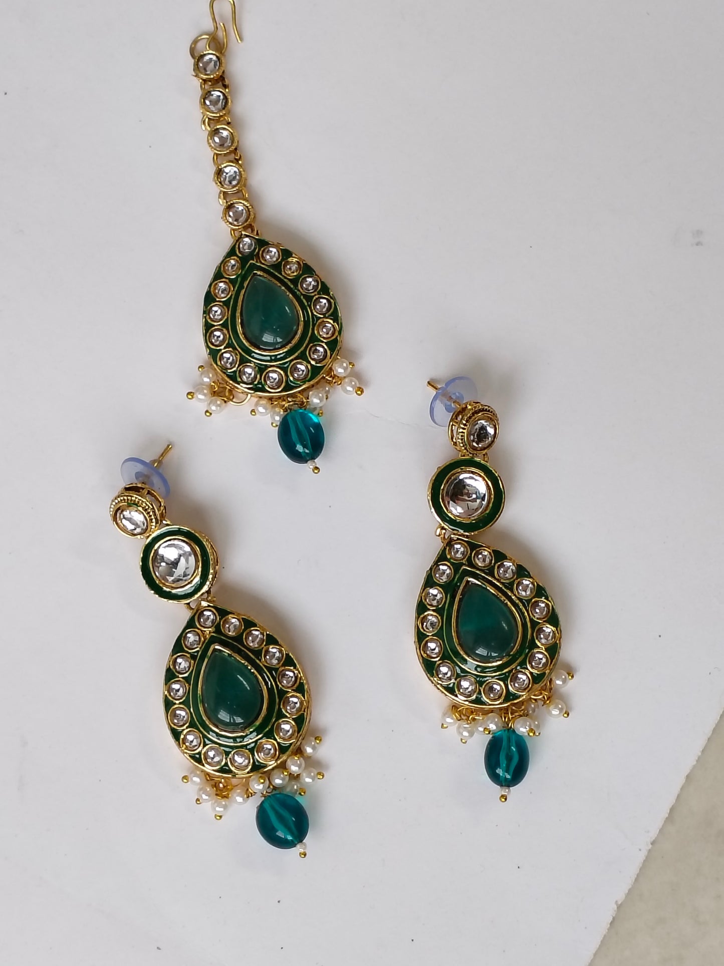 Coral Blue Sunayana Bridal Jewellery Set