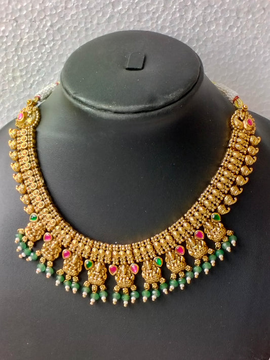 Golden Sita Temple Jewellery Set