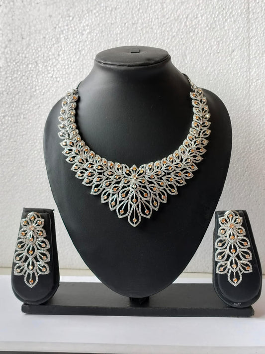 Lime Yellow Jasmine Victorian Jewellery Set