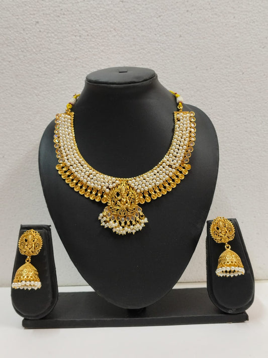 Moti Ganesha Temple Jewellery set