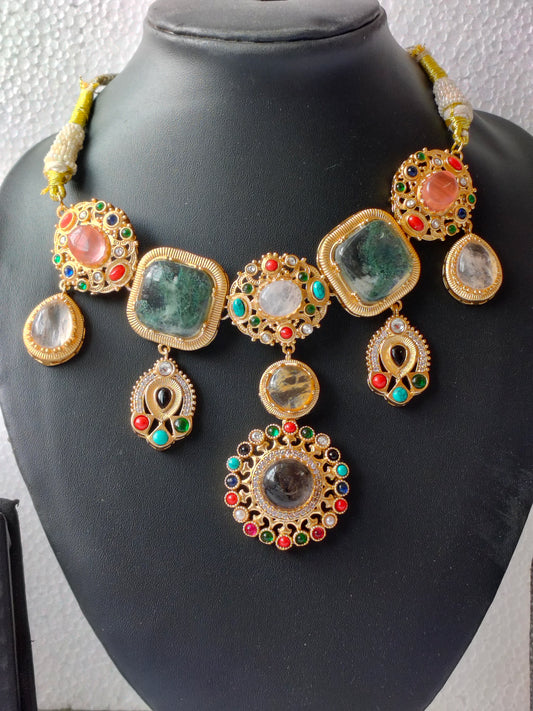 Multicolor Ananya Heritage Jewellery Set