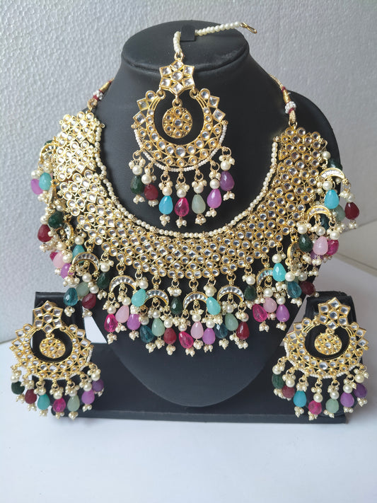 Multicolor Maharani Bridal Jewellery Set