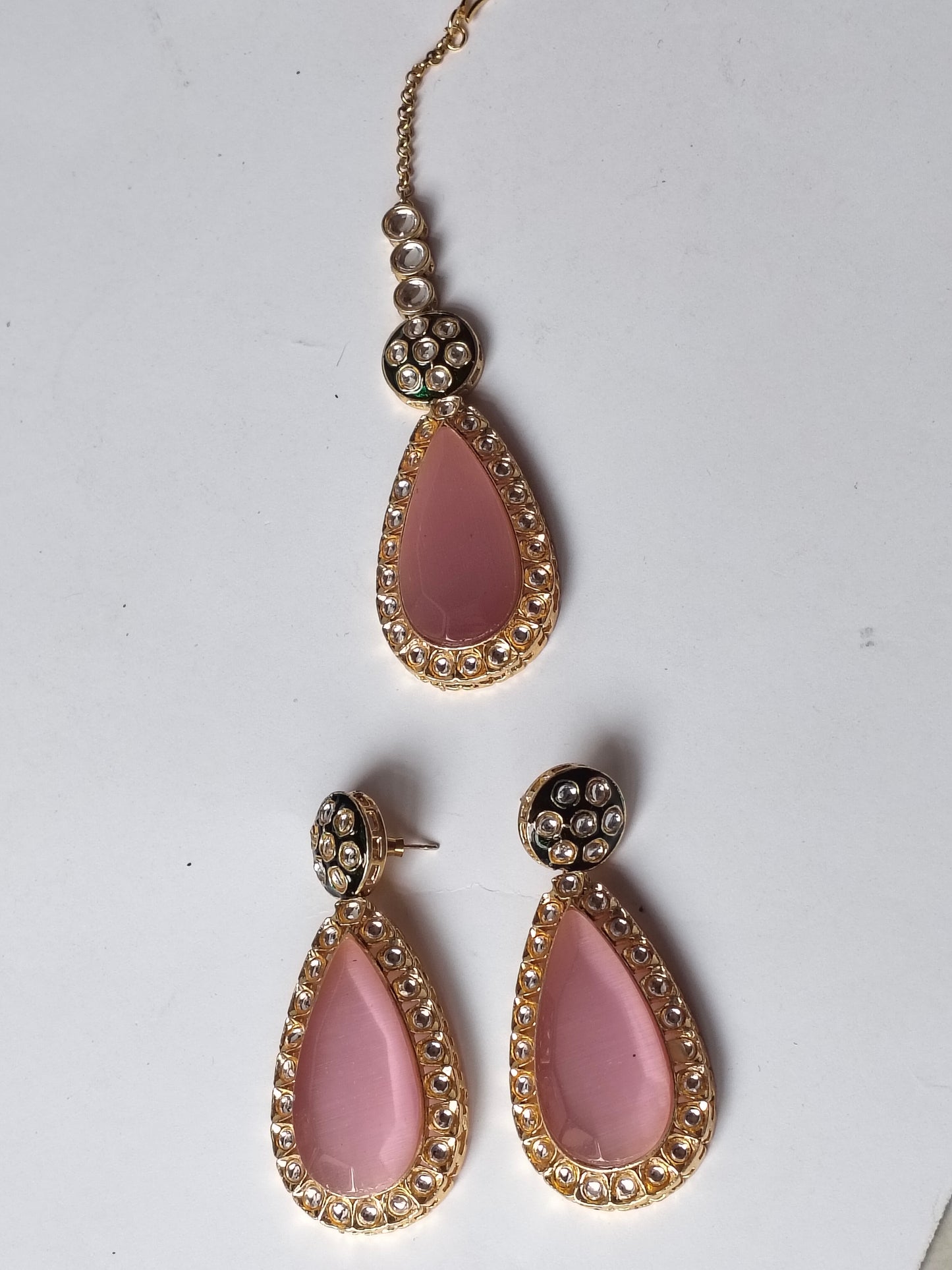 Pink Sundari Bridal Jewellery Set