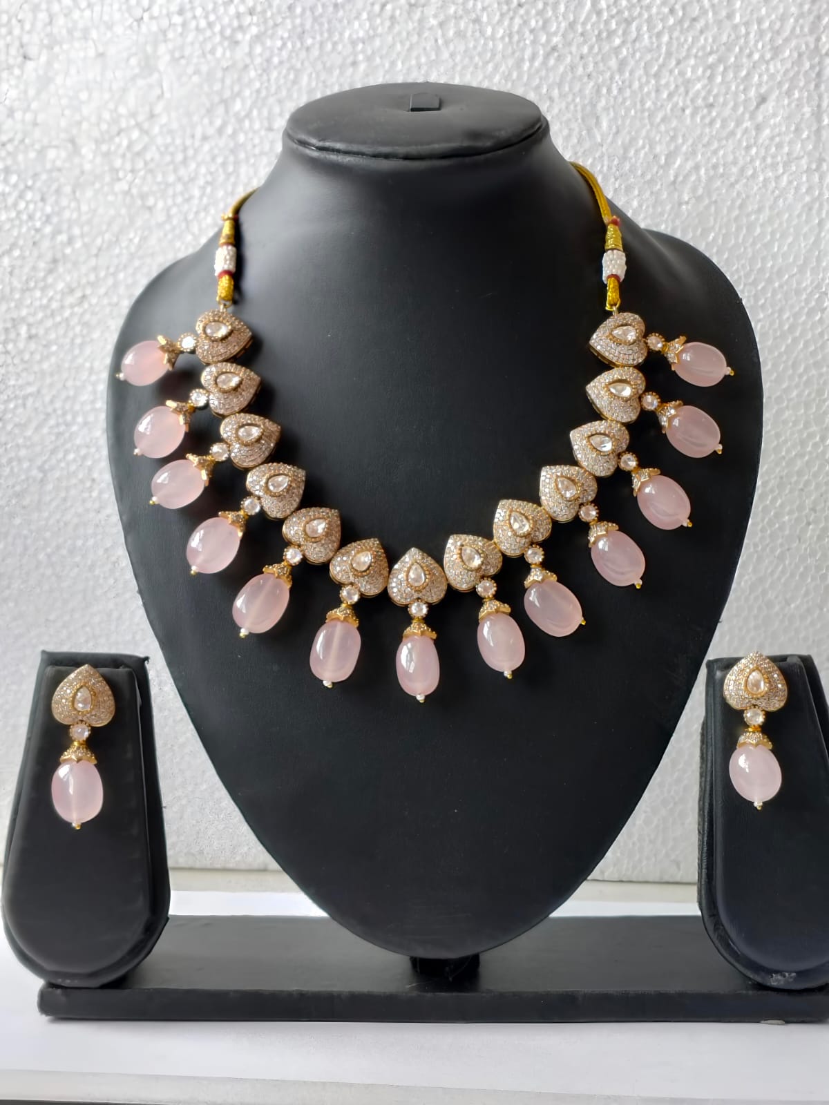 Blush Pink Lavanya Victorian Jewellery Set