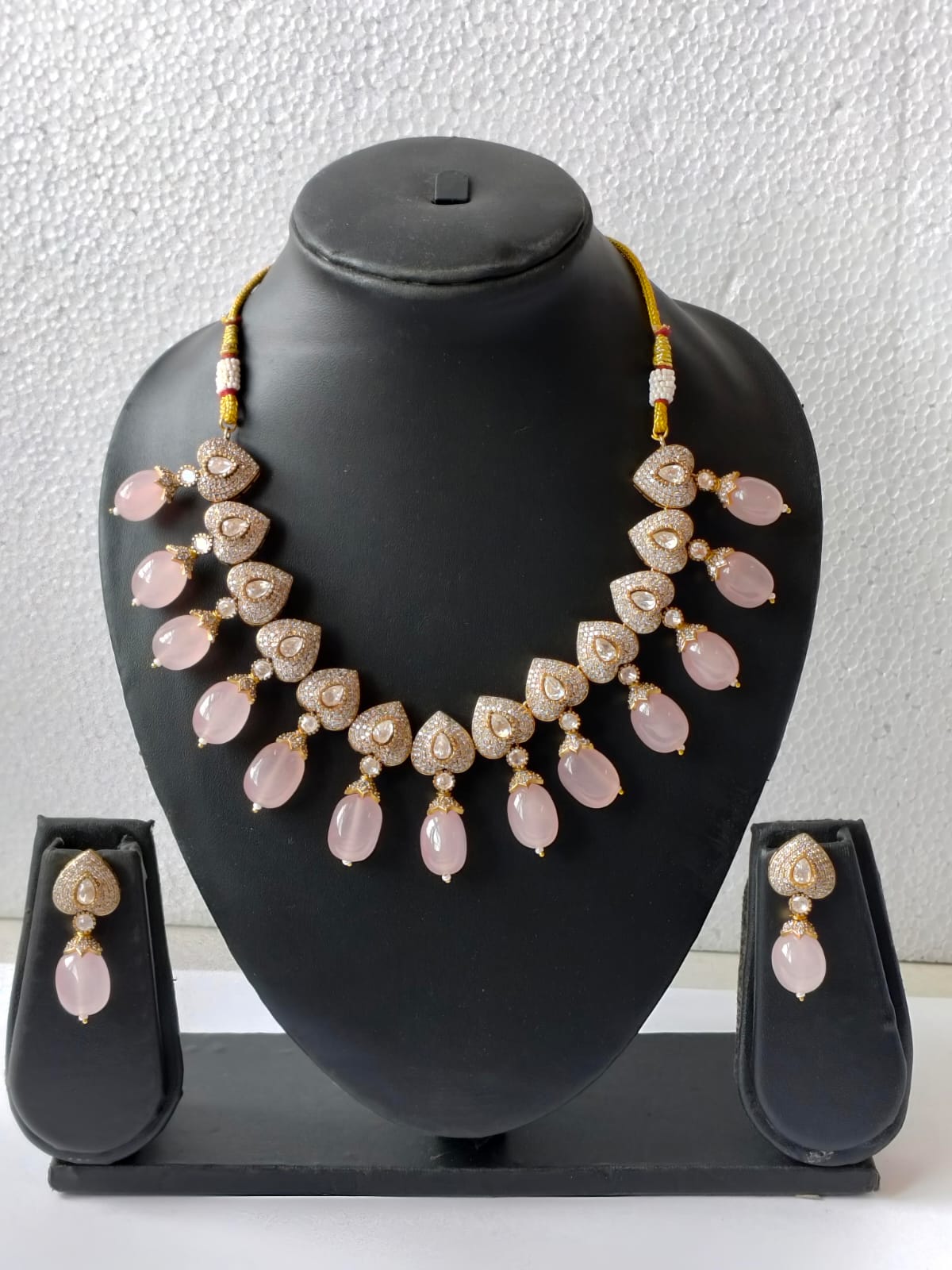 Blush Pink Lavanya Victorian Jewellery Set