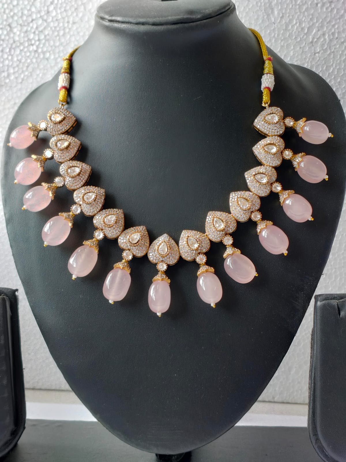 Blush Pink Lavanya Victorian Jewellery Set