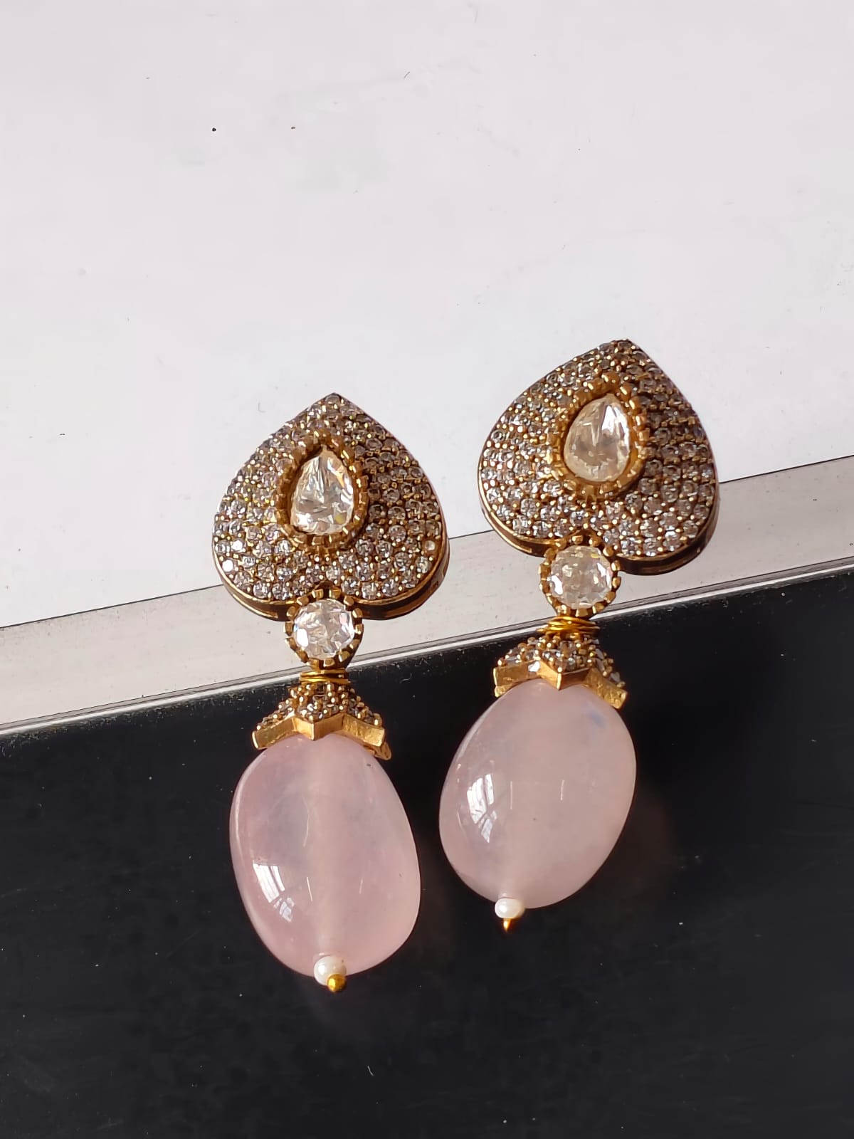 Blush Pink Lavanya Victorian Jewellery Set