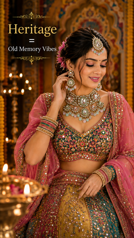 Multicolor Suhasini Bridal Jewellery Set