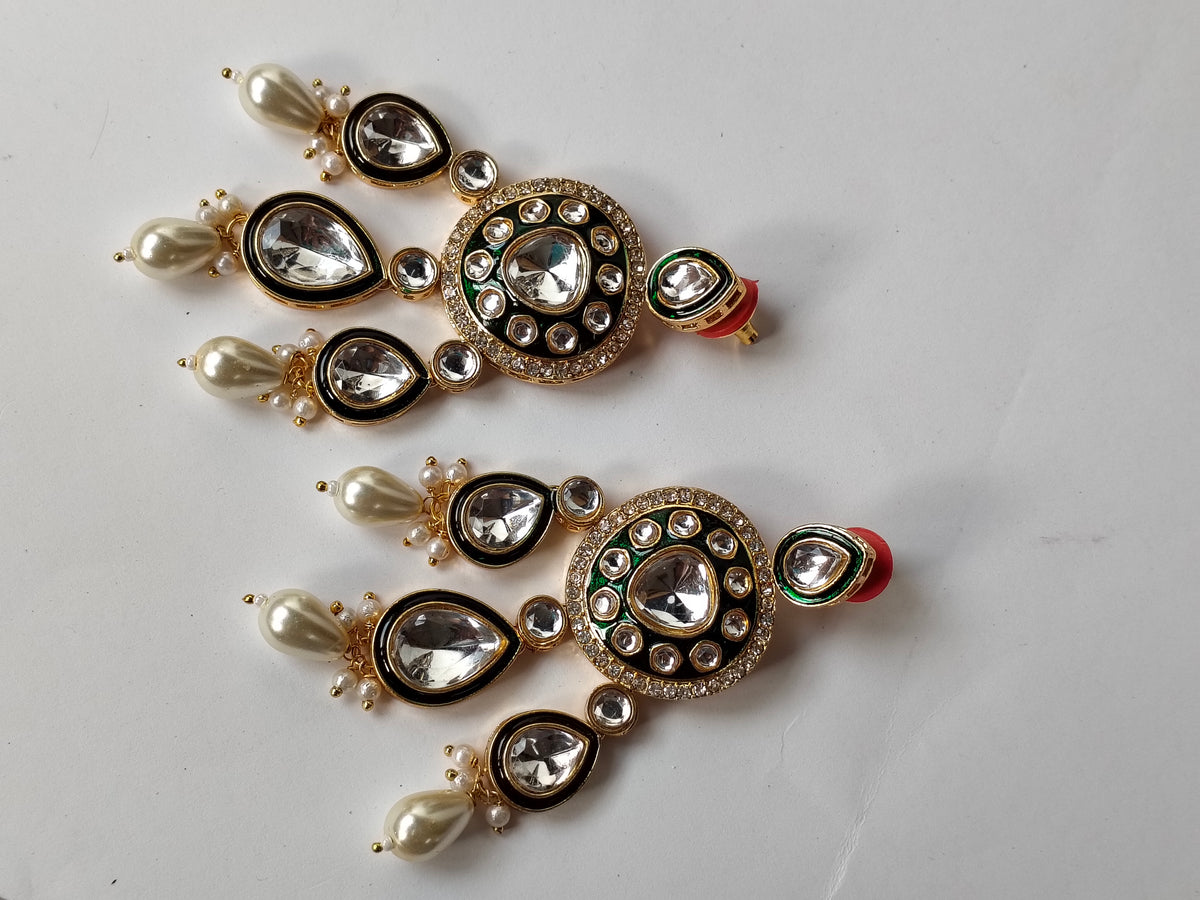 Emerald Green Behula Bridal Jewellery Set