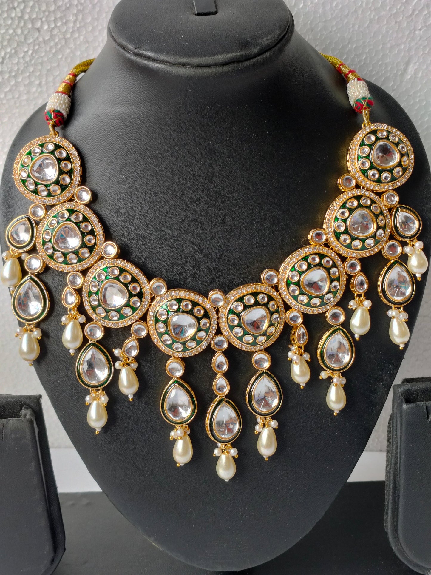 Emerald Green Behula Bridal Jewellery Set