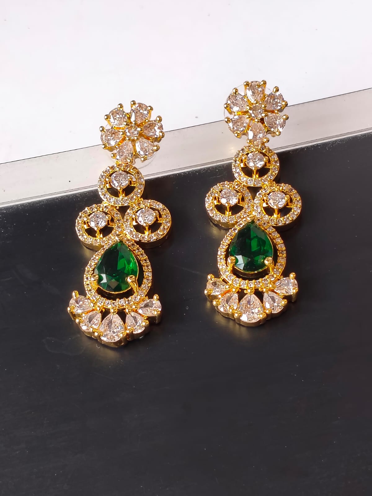 Emerald Green Clara Victorian Jewellery Set