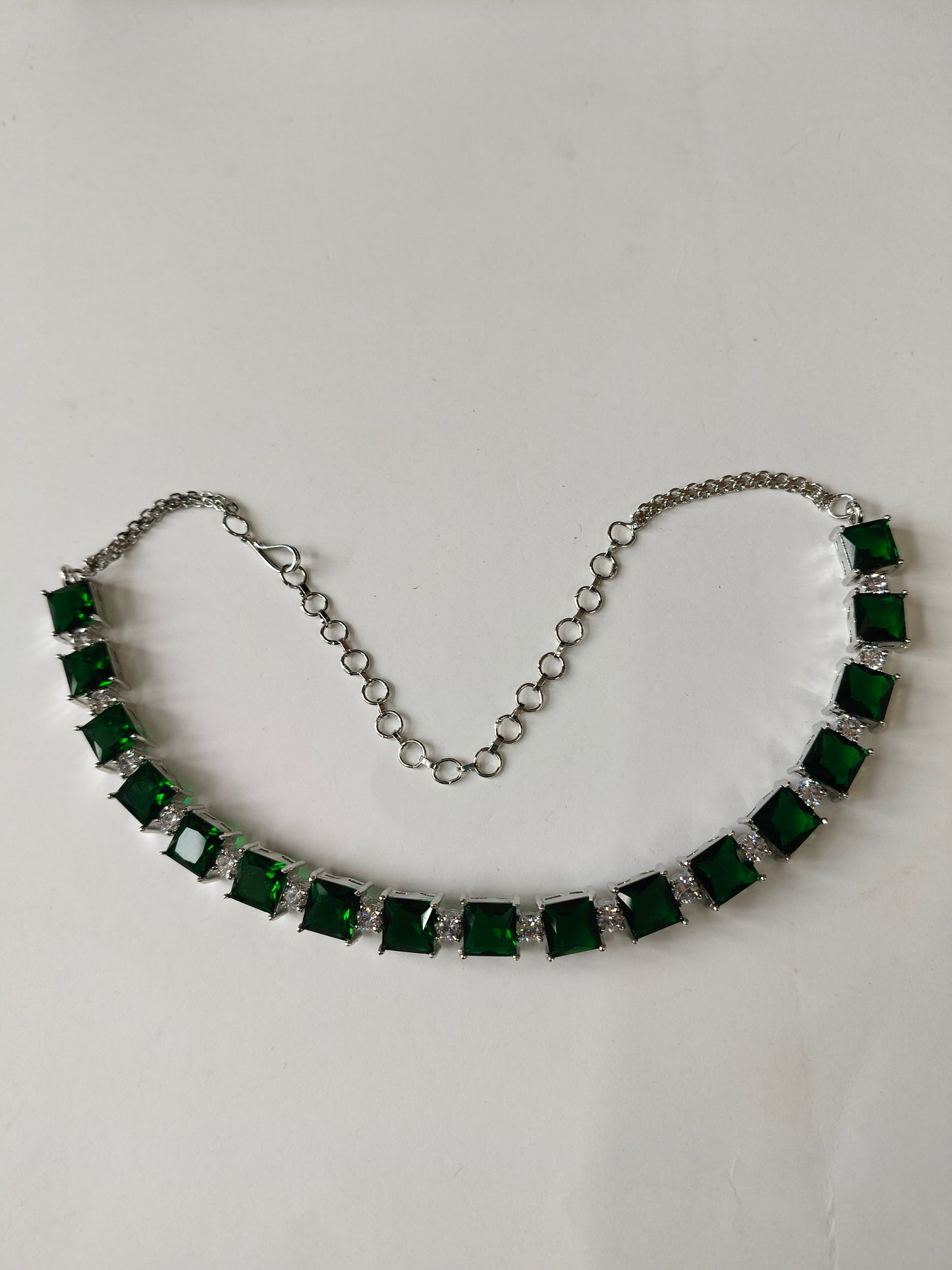 Emerald Green Kuhu Zirconia Jewellery Set
