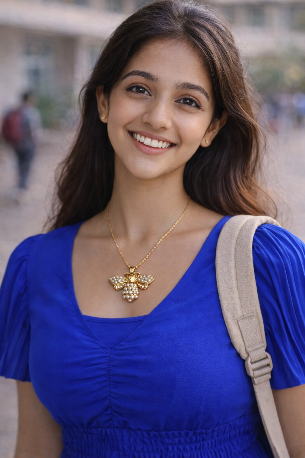 Golden Titli Western Chain Pendant