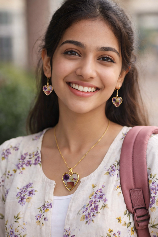 Golden Dil Western Chain Pendant Set