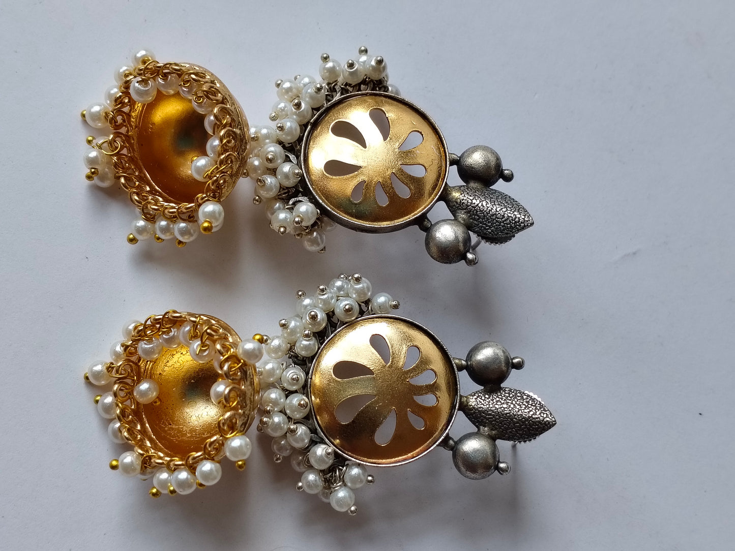 Golden Phul Jhumkis