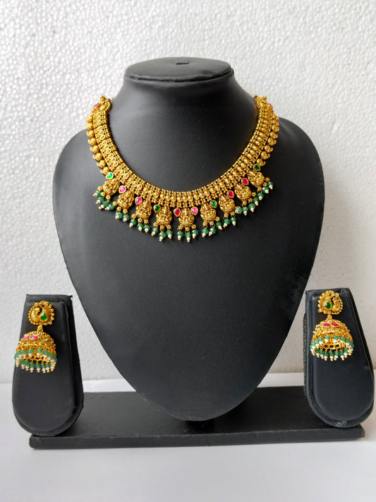 Golden Sita Temple Jewellery Set