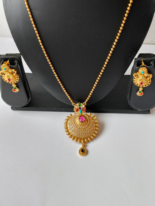 Golden Sulakshana Heritage Jewellery Set