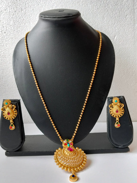 Golden Sulakshana Heritage Jewellery Set