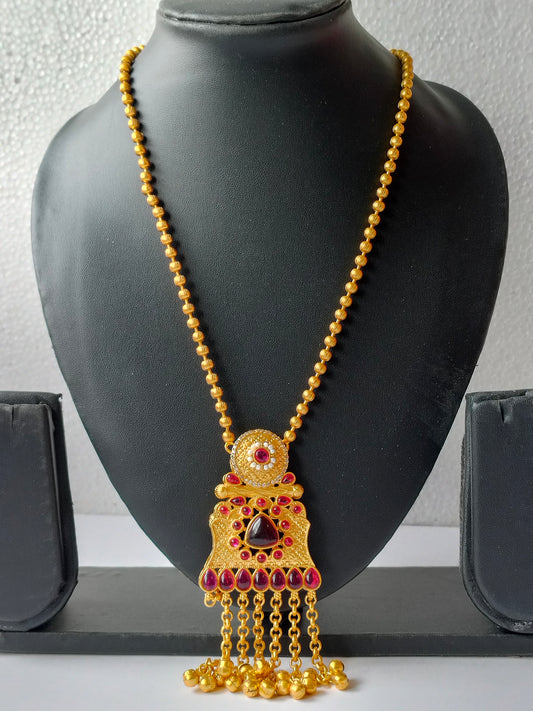 Golden Swastika Heritage Jewellery Set