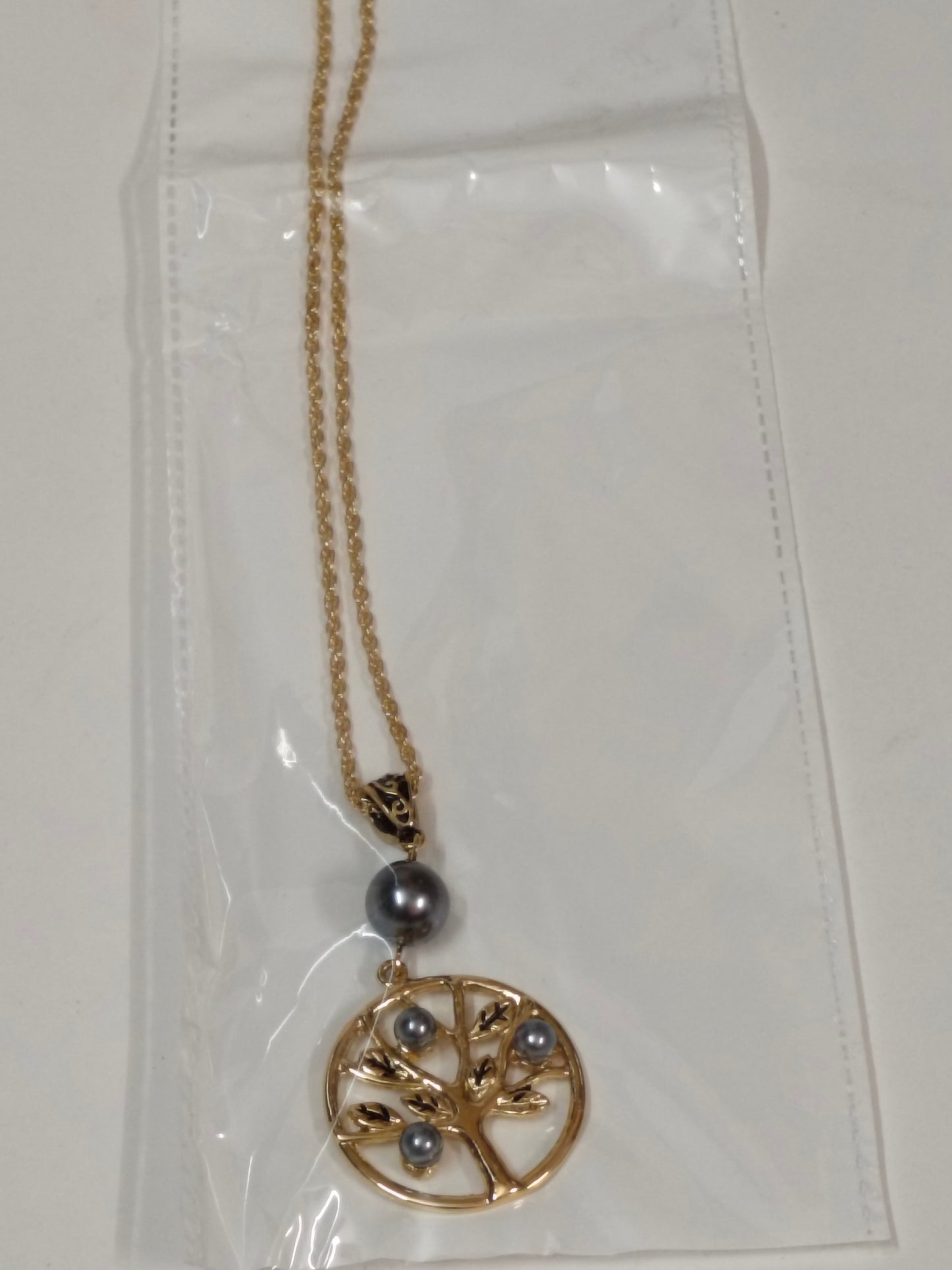 Golden Tree Western Chain Pendant Set