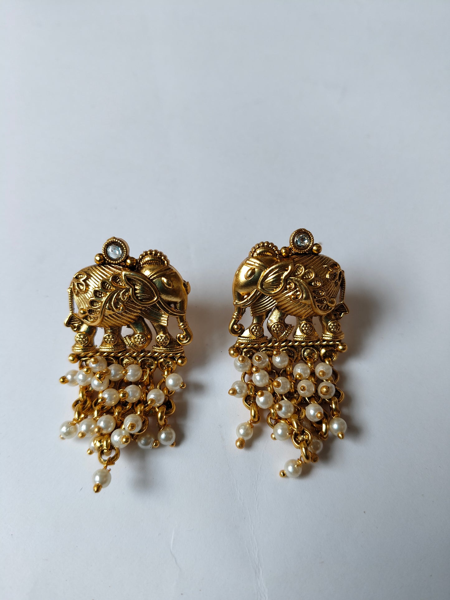 Moti Hasti Temple Jewellery Set
