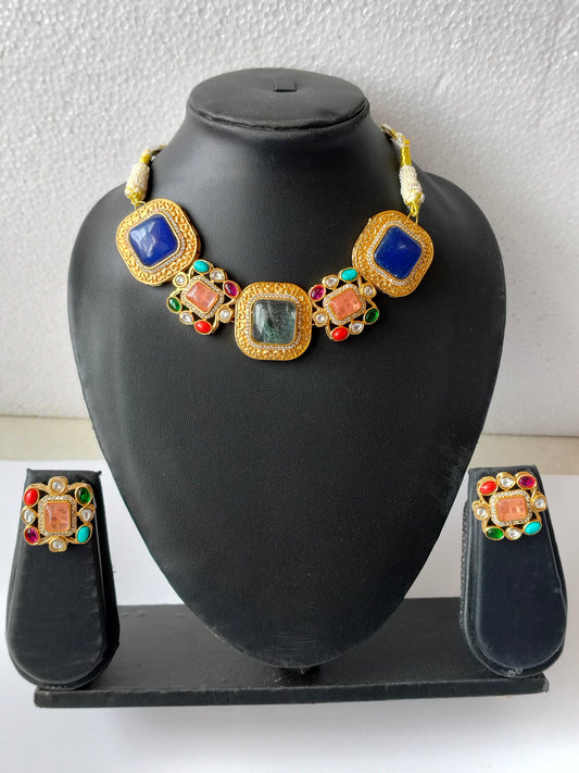 Multicolor Aadya Heritage Jewellery Set
