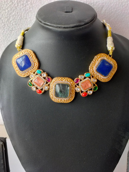 Multicolor Aadya Heritage Jewellery Set