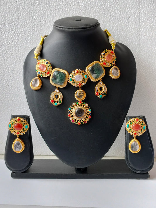 Multicolor Ananya Heritage Jewellery Set
