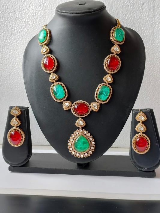 Multicolor Aradhya Heritage Jewellery Set