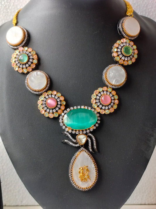 Multicolor Ishita Heritage Jewellery Set
