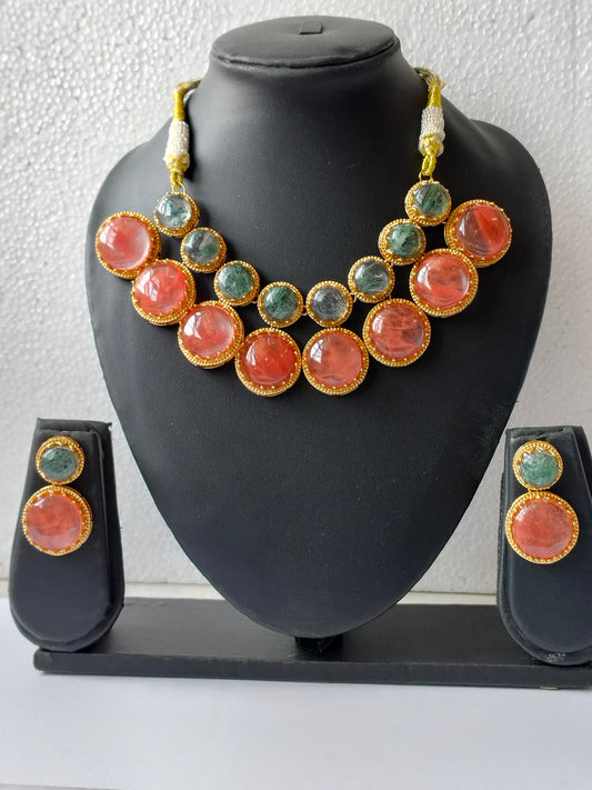 Multicolor Kamala Heritage Jewellery Set