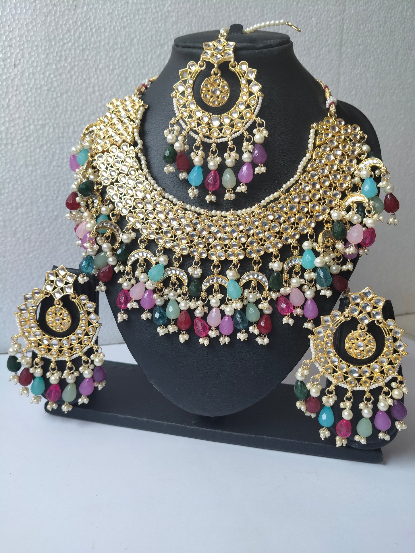 Multicolor Maharani Bridal Jewellery Set