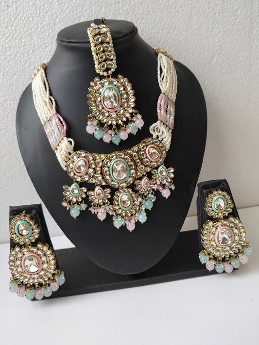 Multicolor Suhasini Bridal Jewellery Set