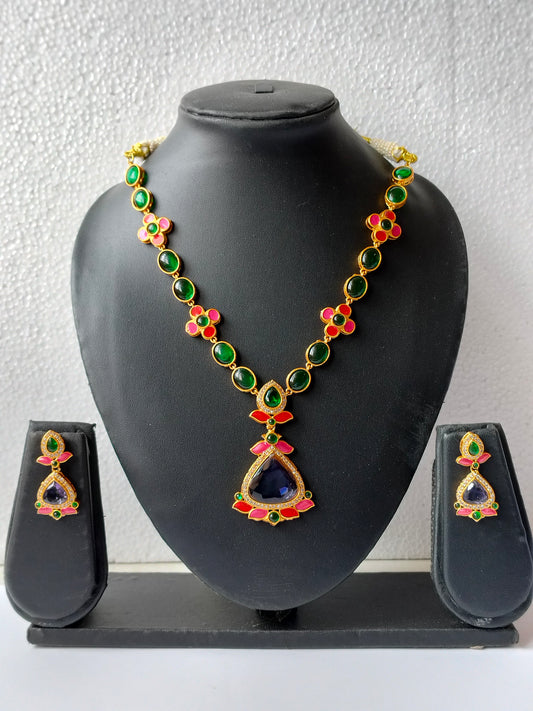 Multicolor Gauravi Heritage Jewellery Set
