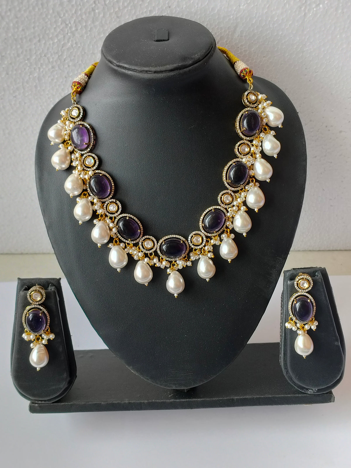 Purple Charvi Heritage Jewellery Set