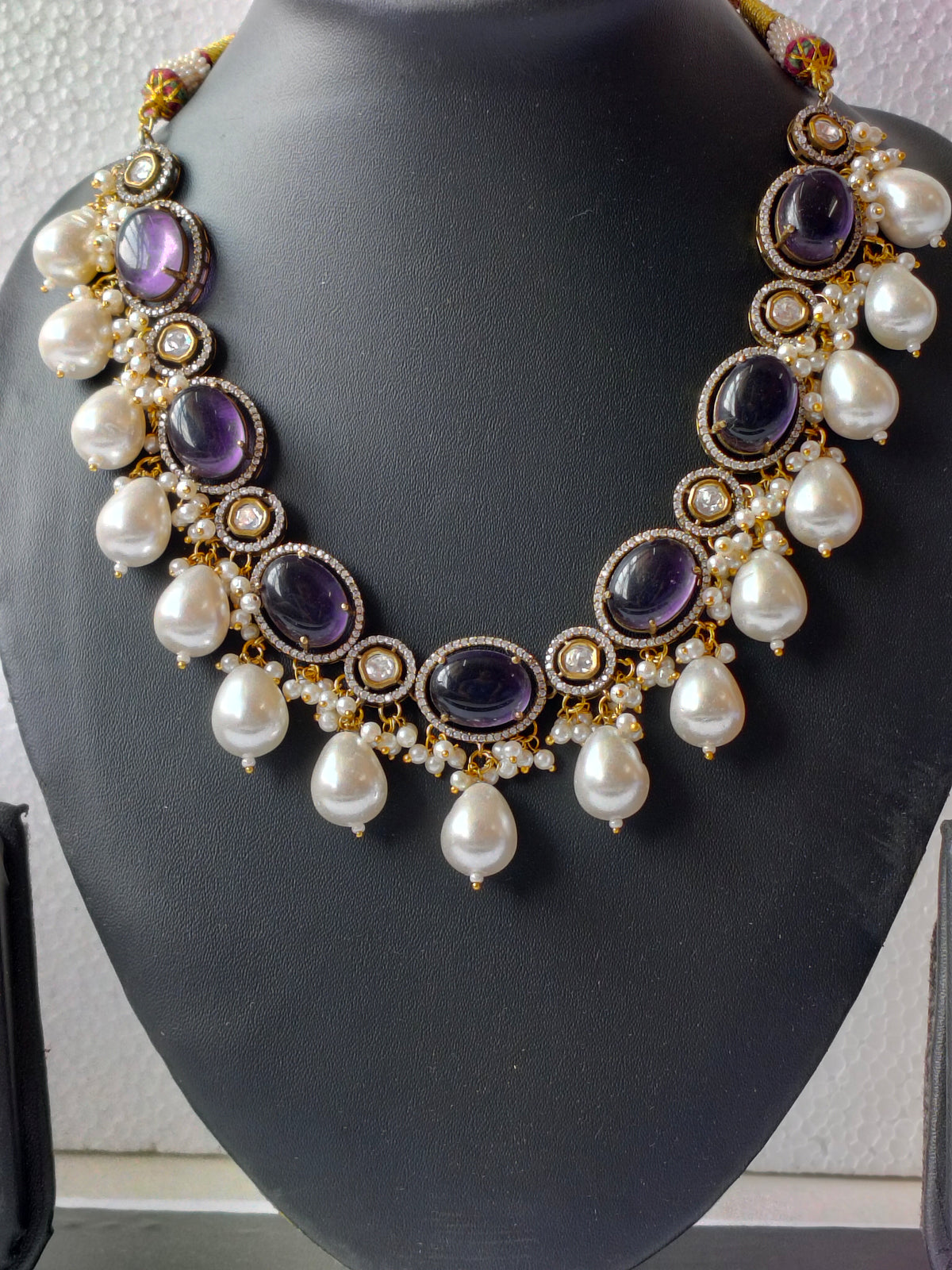 Purple Charvi Heritage Jewellery Set