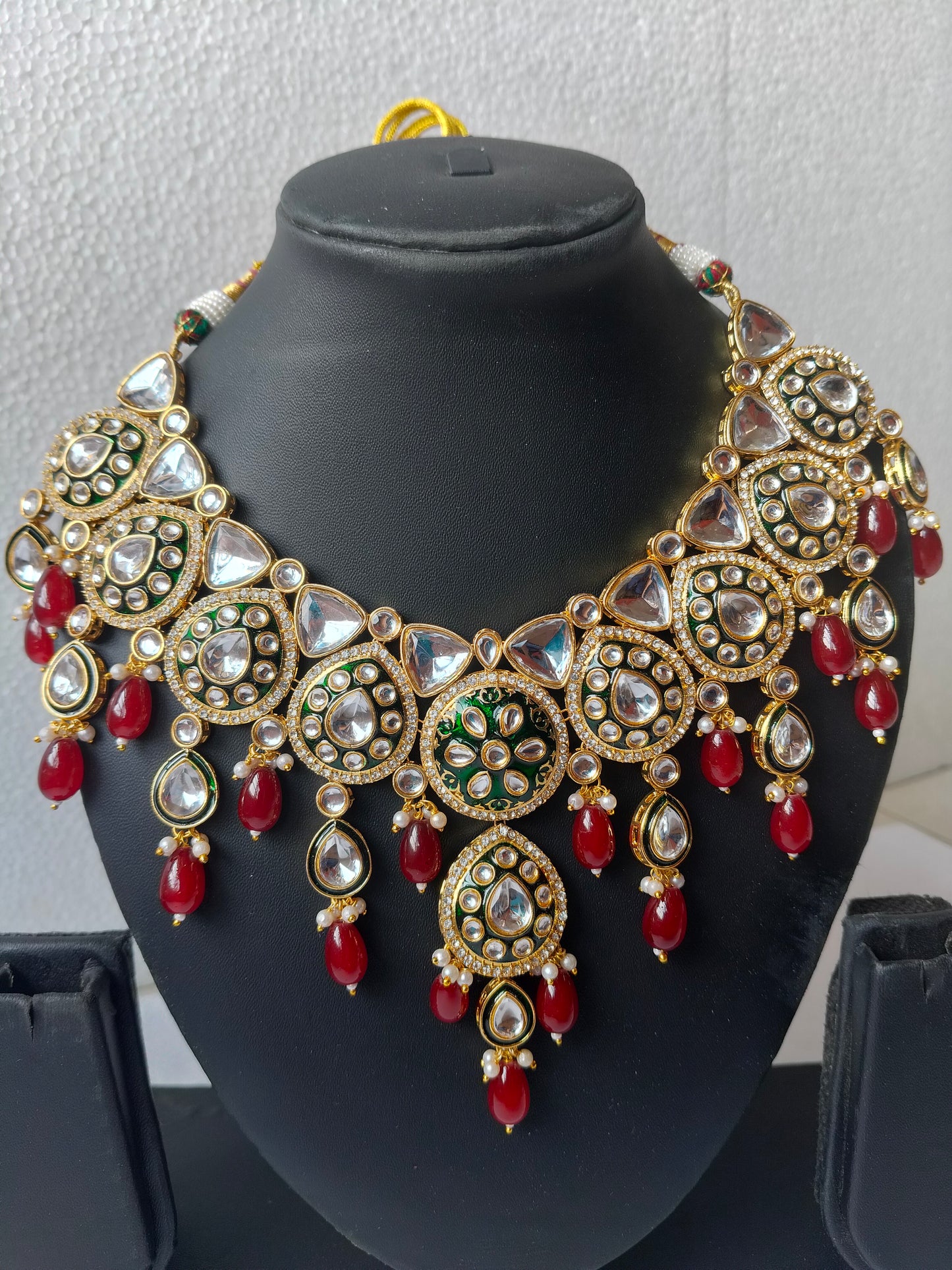 Rubi Red Radhika Bridal Jewellery Set