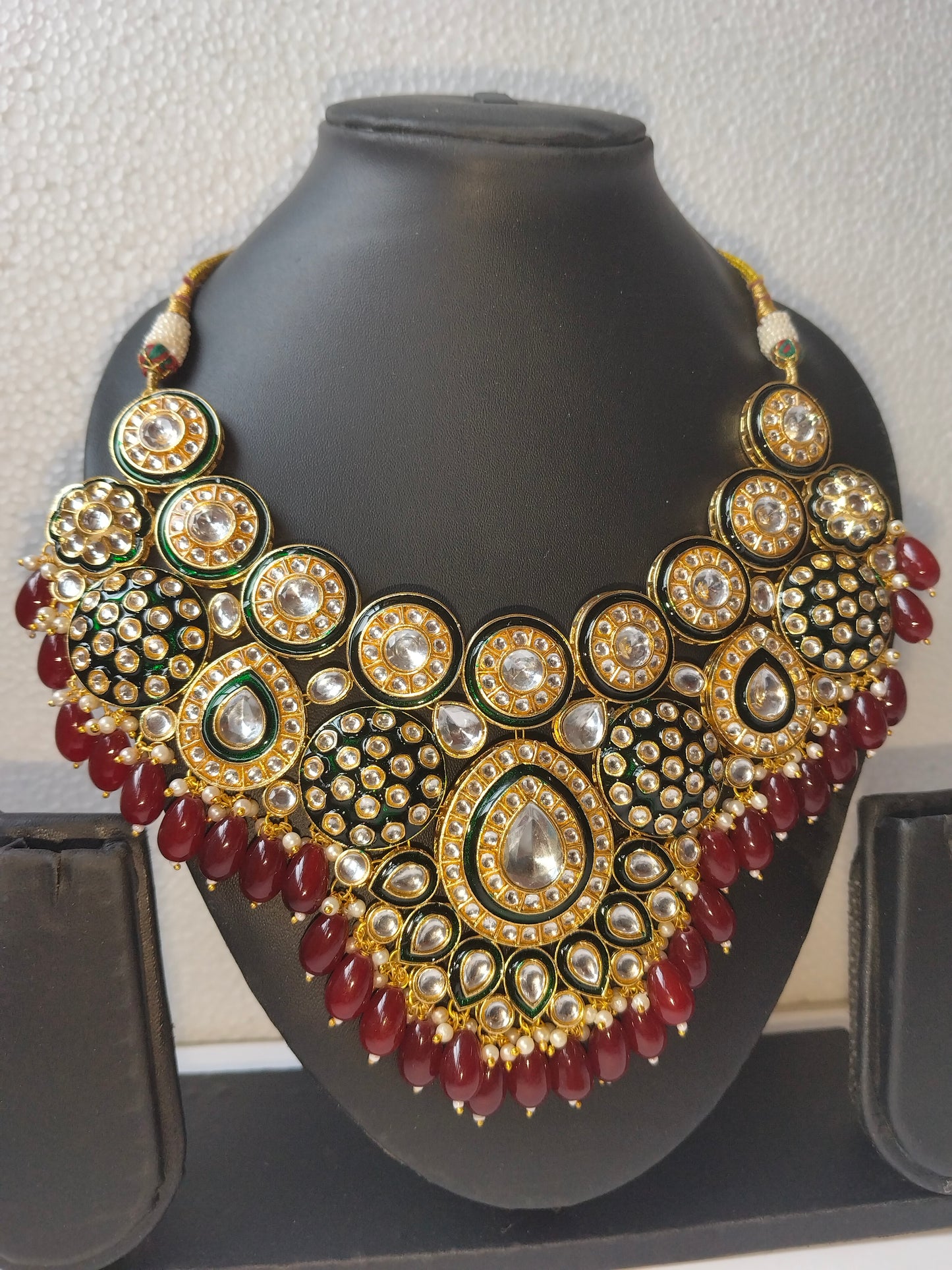 Rubi Red Saiba Bridal Jewellery Set