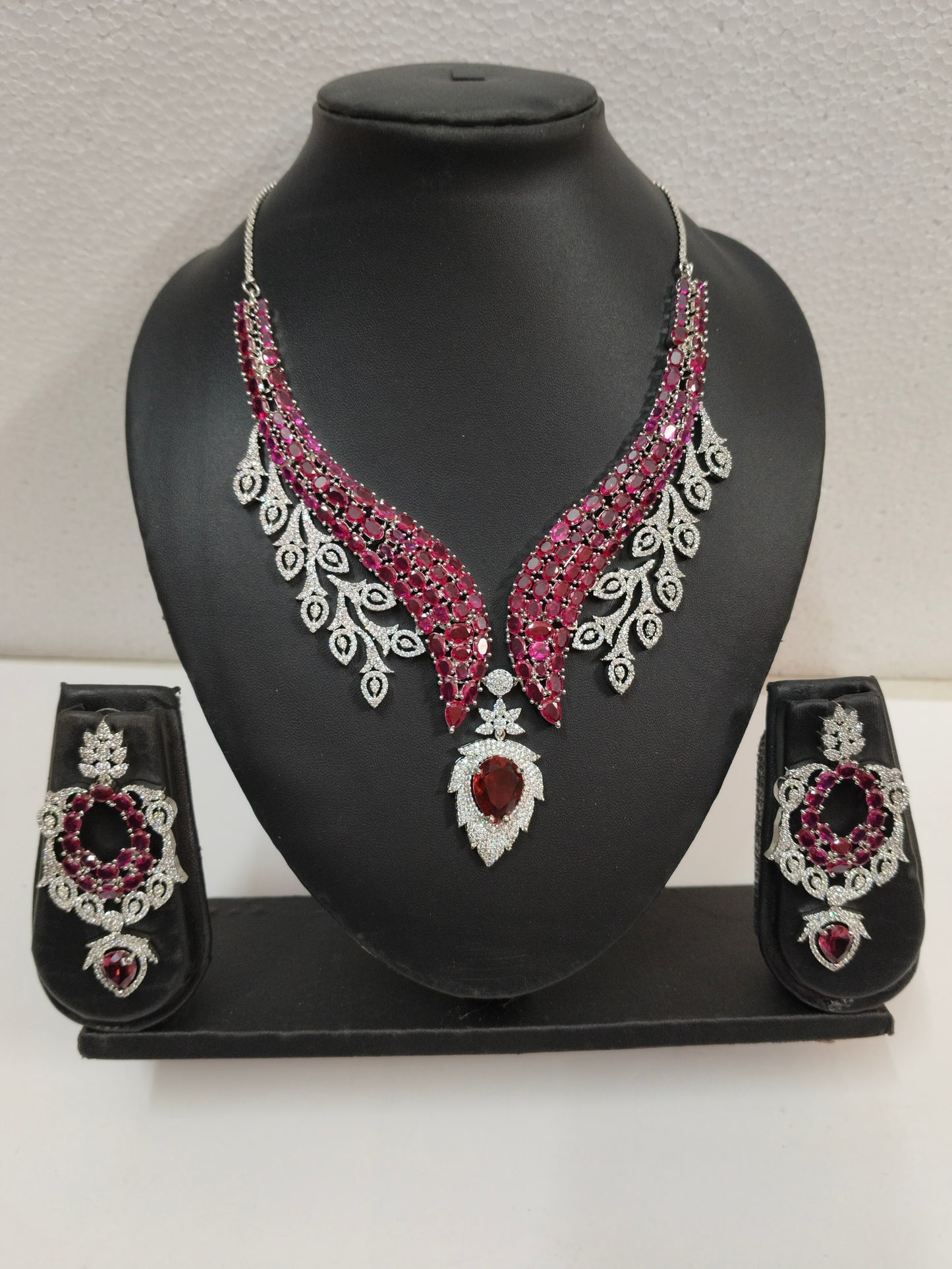 Ruby Red Flamingo Victorian Jewellery