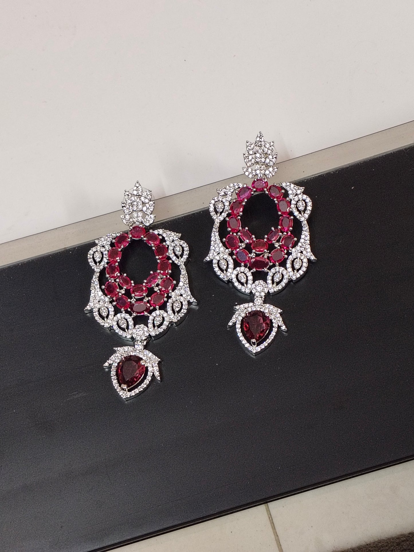 Ruby Red Flamingo Victorian Jewellery
