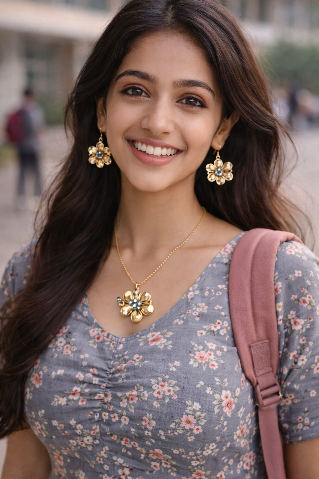 Golden Juhi Western Pendant Set