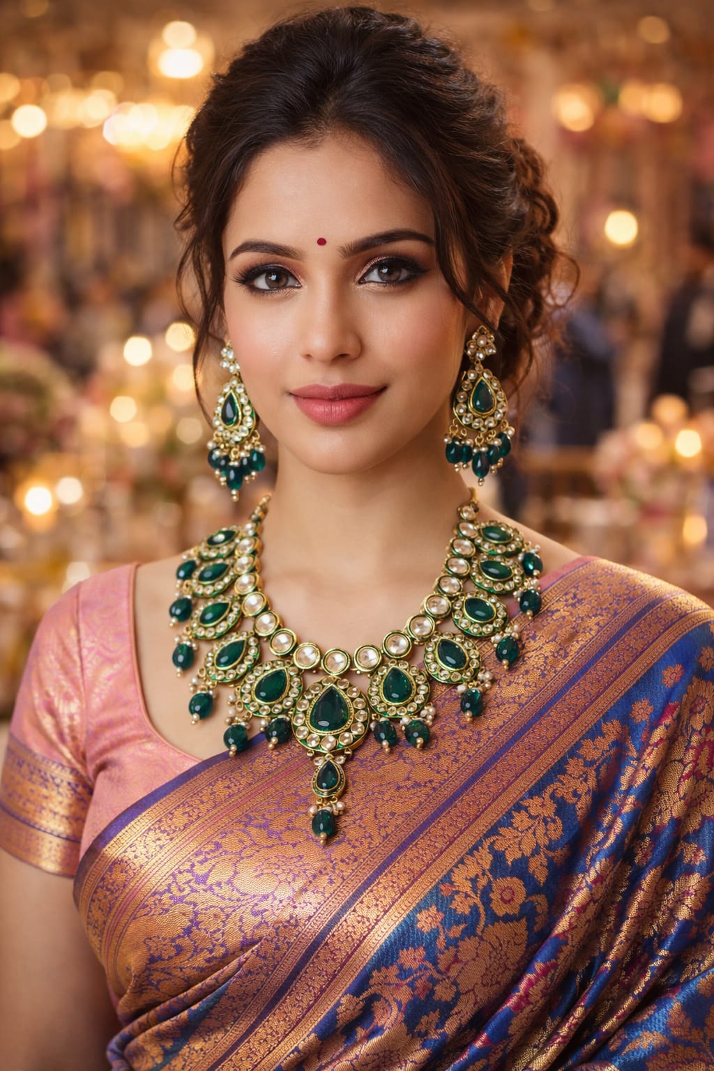 Coral Blue Sunayana Bridal Jewellery Set