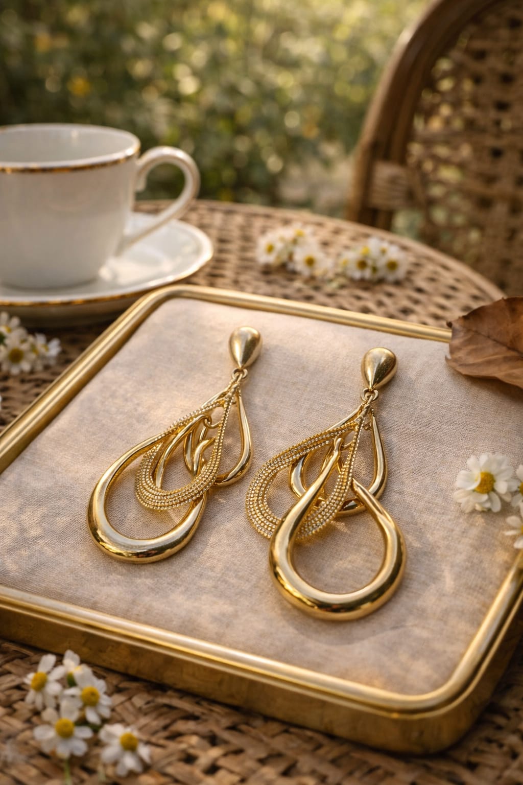 Golden Pankhuri Dangler
