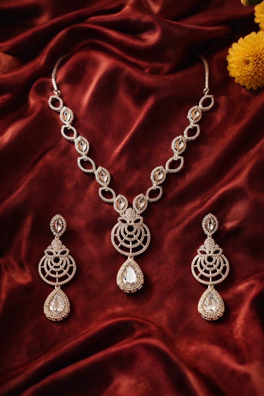 Silver Eva Victorian Jewellery Set