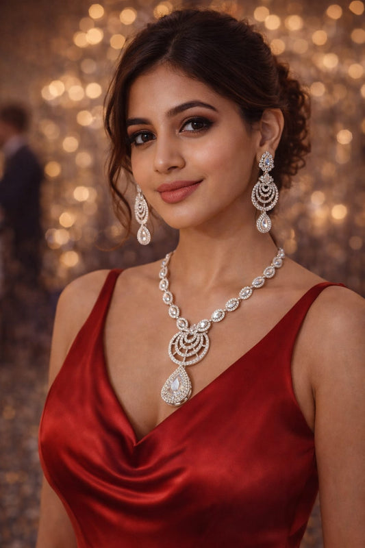 Silver Eva Victorian Jewellery Set
