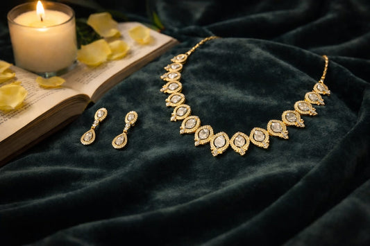 Blush Pink Olivia Victorian Jewellery Set