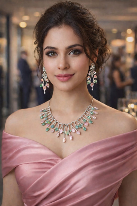 Multicolor Diana Victorian Jewellery Set